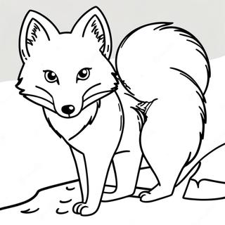 Arctic Fox Coloring Page 26793-21506