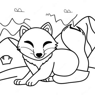 Arctic Fox Coloring Page 26793-21507