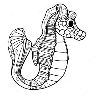 Seahorse Coloring Page 2686-2190