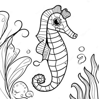 Seahorse Coloring Page 2686-2192