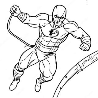 Daredevil In Action Coloring Page 26954-21640