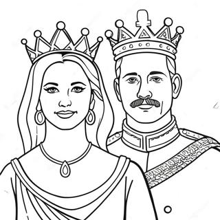 King And Queen Coloring Page 27143-21778