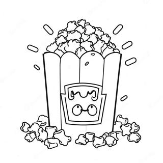 Popcorn Coloring Page 2726-2214