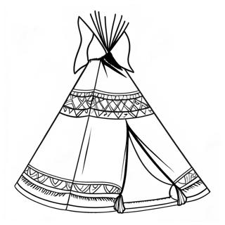 Teepee Coloring Page 27543-22088