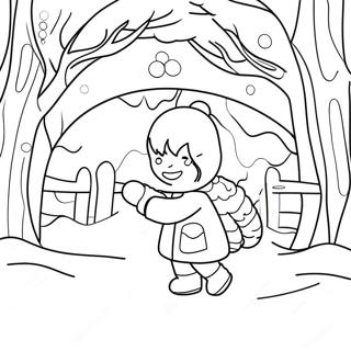 Let It Snow Winter Wonderland Coloring Page 28303-22680