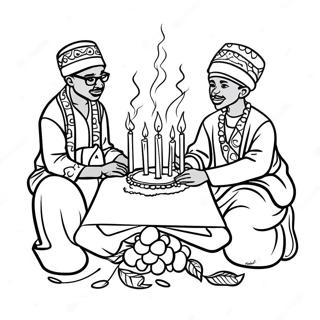 Kwanzaa Celebration Coloring Page 2836-2304