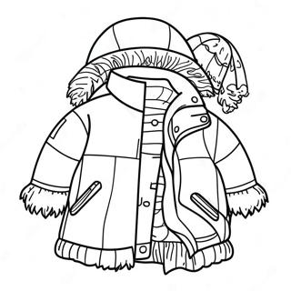 Winter Clothes Coloring Page 28383-22746