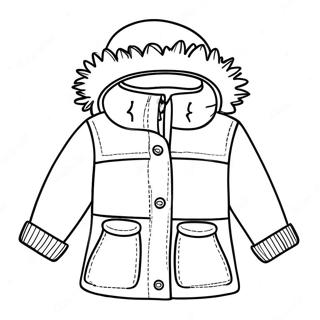 Winter Clothes Coloring Page 28383-22747