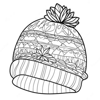 Cozy Winter Hat Coloring Page 28384-22756