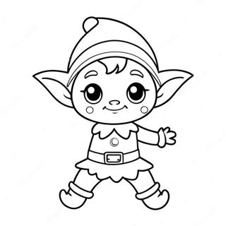 Cute Elf Coloring Page 28563-22886