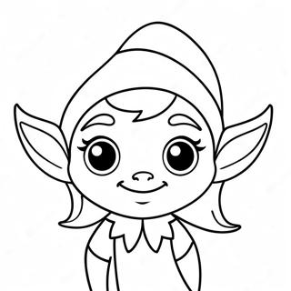 Cute Elf Coloring Page 28563-22888