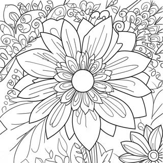 Super Easy Flower Coloring Page 28644-22957