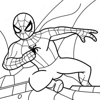Spiderman Lizard Battle Coloring Page 29113-23331