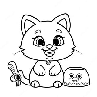 Talking Angela Coloring Page 29193-23387