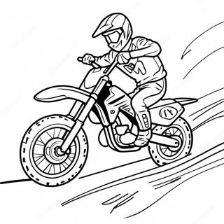 Dirt Bike Racing Coloring Page 291-234