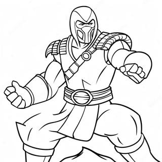 Sub Zero Mortal Kombat Coloring Page 29203-23394