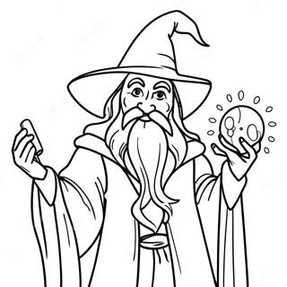 Wizards Coloring Pages