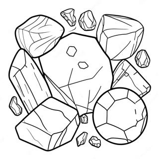 Rocks And Minerals Coloring Page 29693-23786