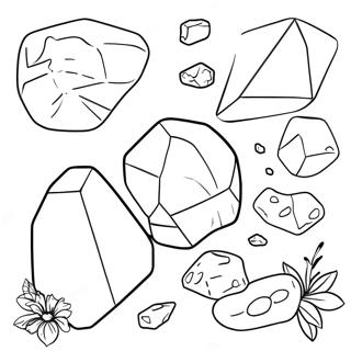 Rocks And Minerals Coloring Page 29693-23788