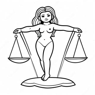 Libra Zodiac Sign Coloring Page 29793-23865