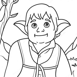 Bilbo Baggins Adventurous Coloring Page 30044-24065