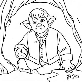 Bilbo Baggins Adventurous Coloring Page 30044-24066