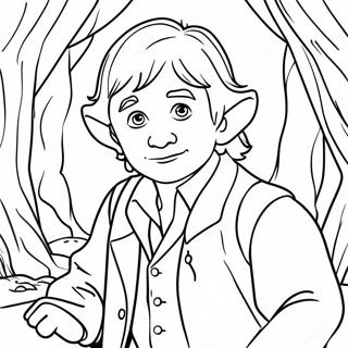 Bilbo Baggins Adventurous Coloring Page 30044-24068