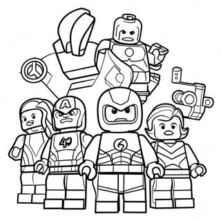 Lego Avengers Coloring Page 3016-2451