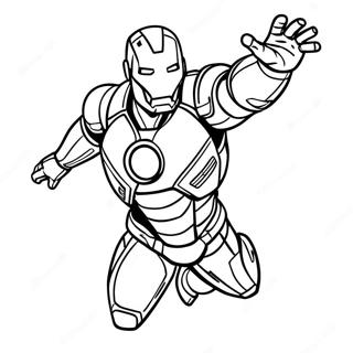 Iron Man Flying Coloring Page 3017-2458