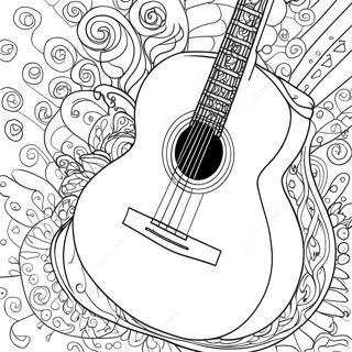 Guitar Coloring Page 3026-2456