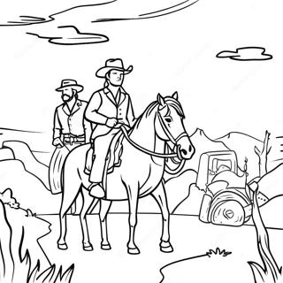 Westward Expansion Historical Scene Coloring Page 30533-24452
