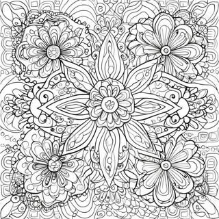 Intricate Kaleidoscope Design Coloring Page 30584-24498