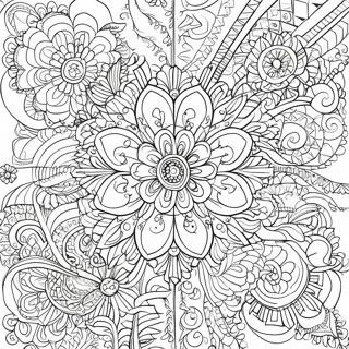 Intricate Kaleidoscope Design Coloring Page 30584-24499