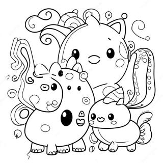 Fun Doodle Animals Coloring Page 312-255