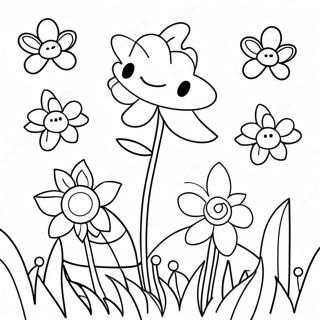 Spring Flowers Coloring Page 31683-25388