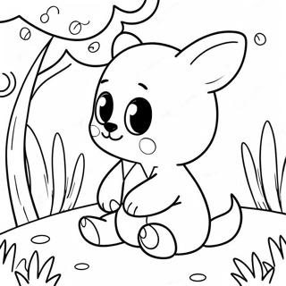 Cute Baby Animals In Spring Coloring Page 31684-25371