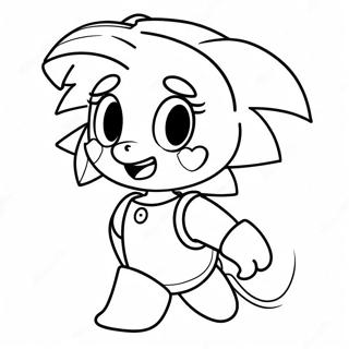 Amy Rose Coloring Page 321-259