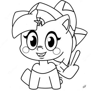 Amy Rose Coloring Page 321-260