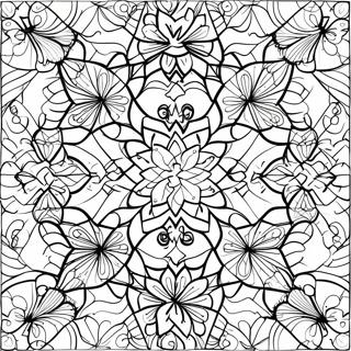 Tessellation Geometric Patterns Coloring Page 32263-25836