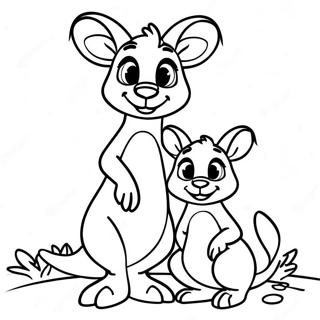 Kanga And Roo Coloring Page 32423-25960