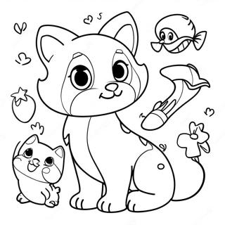 With Words Fun Animal Names Coloring Page 3257-2642