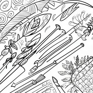 Colorful Quiver With Arrows Coloring Page 32844-26295