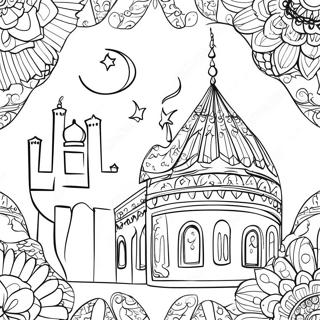 Eid Mubarak Coloring Page 3296-2672