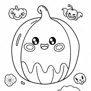 Cute Halloween Squishmallow Ghost Coloring Page 33584-26882