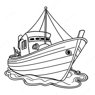 Boat Coloring Page 341-270