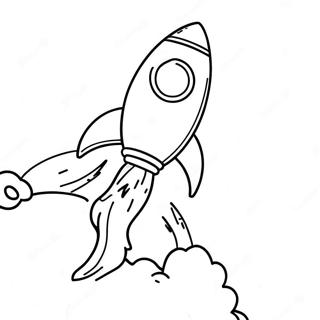 Realistic Rocket Launching Into Space Coloring Page 34333-27478