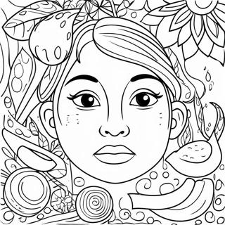 5 Senses Coloring Page 3496-2832