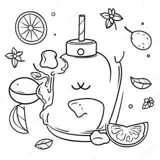 Colorful Smell And Taste Sensations Coloring Page 3497-2835