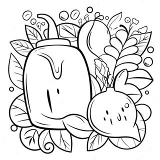 Colorful Smell And Taste Sensations Coloring Page 3497-2836