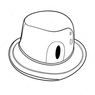 Cappy The Charming Hat Coloring Page 3517-2851